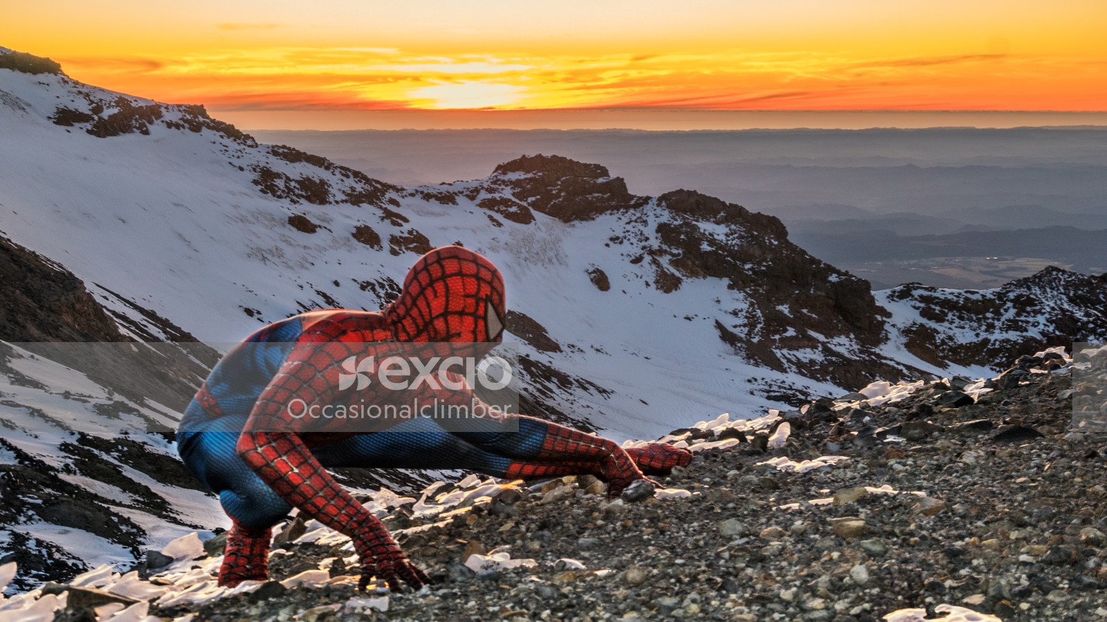 Spiderman on Ruapehu