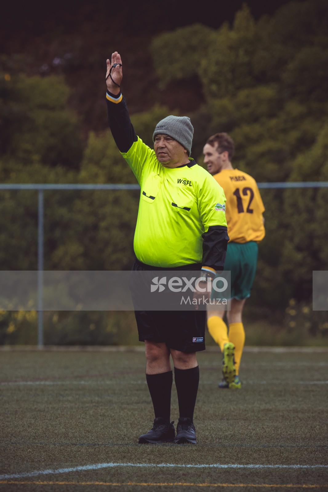 Referee awarding free kick - Sports Zone sunday league