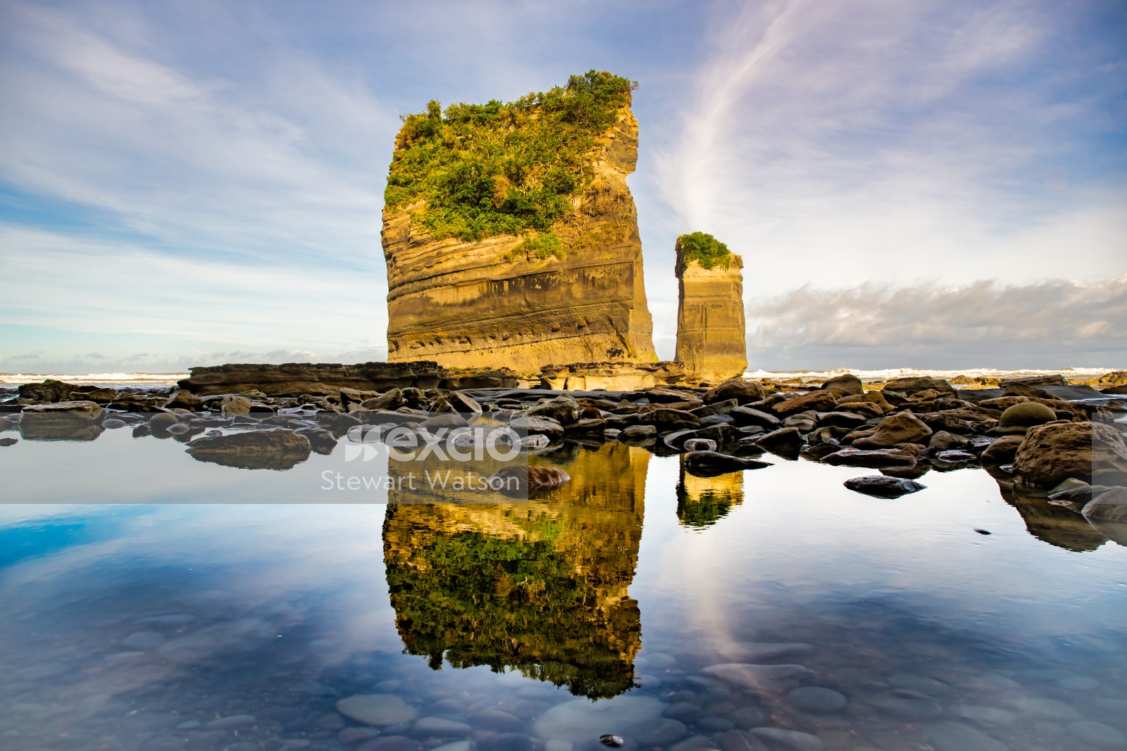 Rock stack reflections