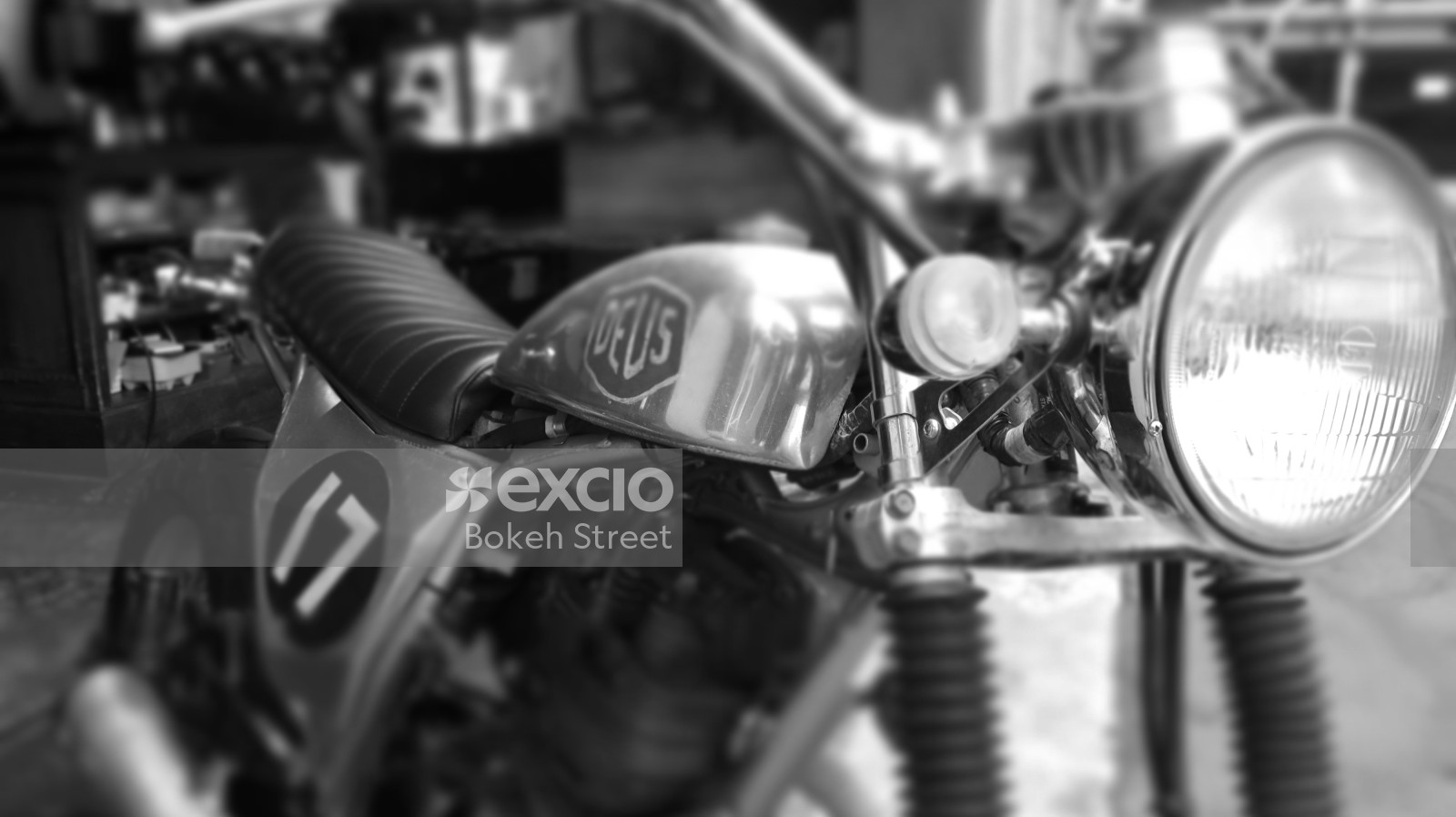 Deus motorcycle monochrome