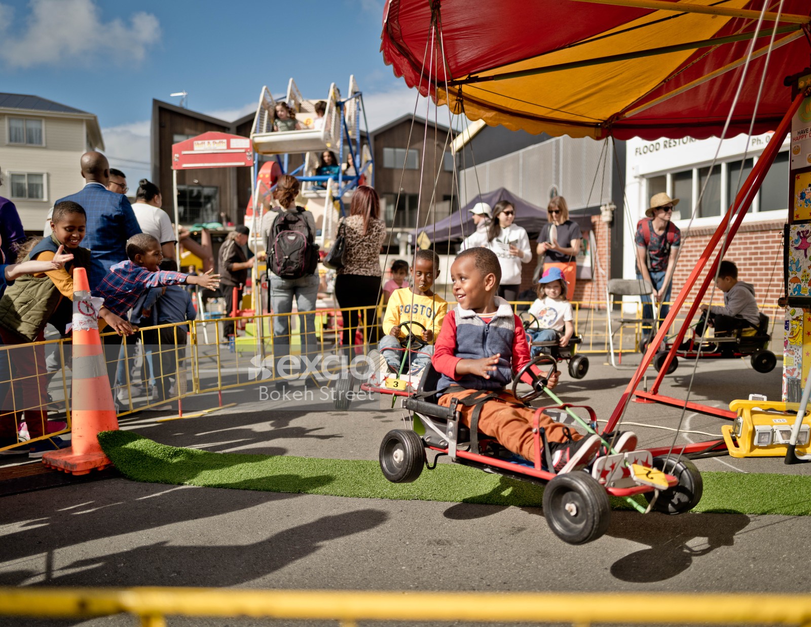 Small carousel ride at Newtown festival 2021