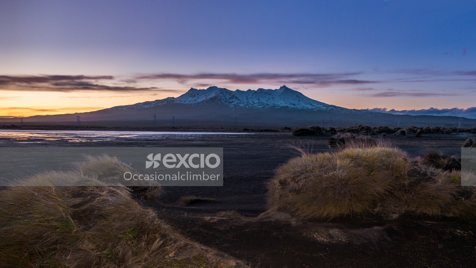 Mount Ruapehu at dusk