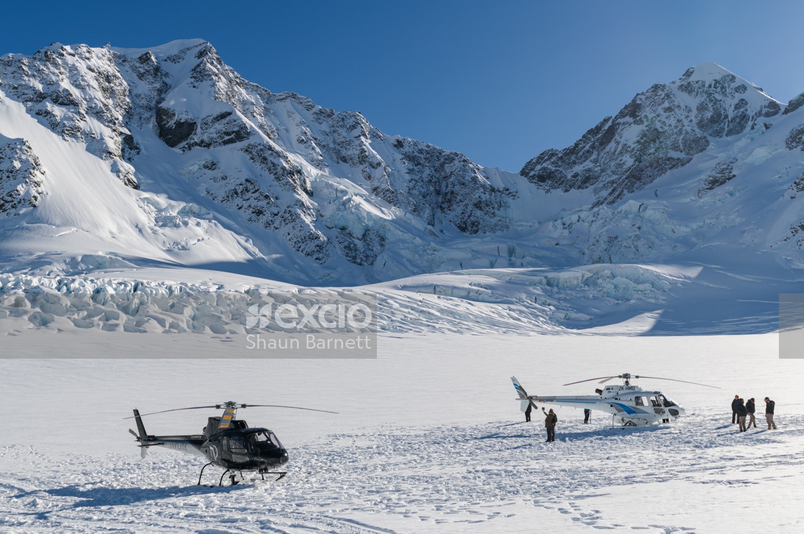 Helicopters, Tasman Glacier 