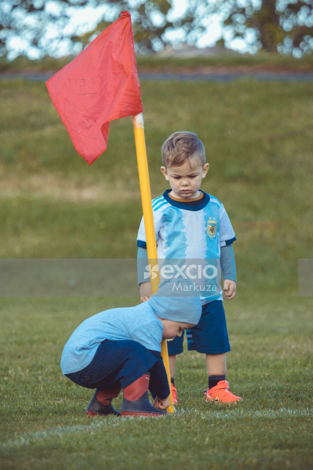 Kids at penalty corner - Little Dribblers