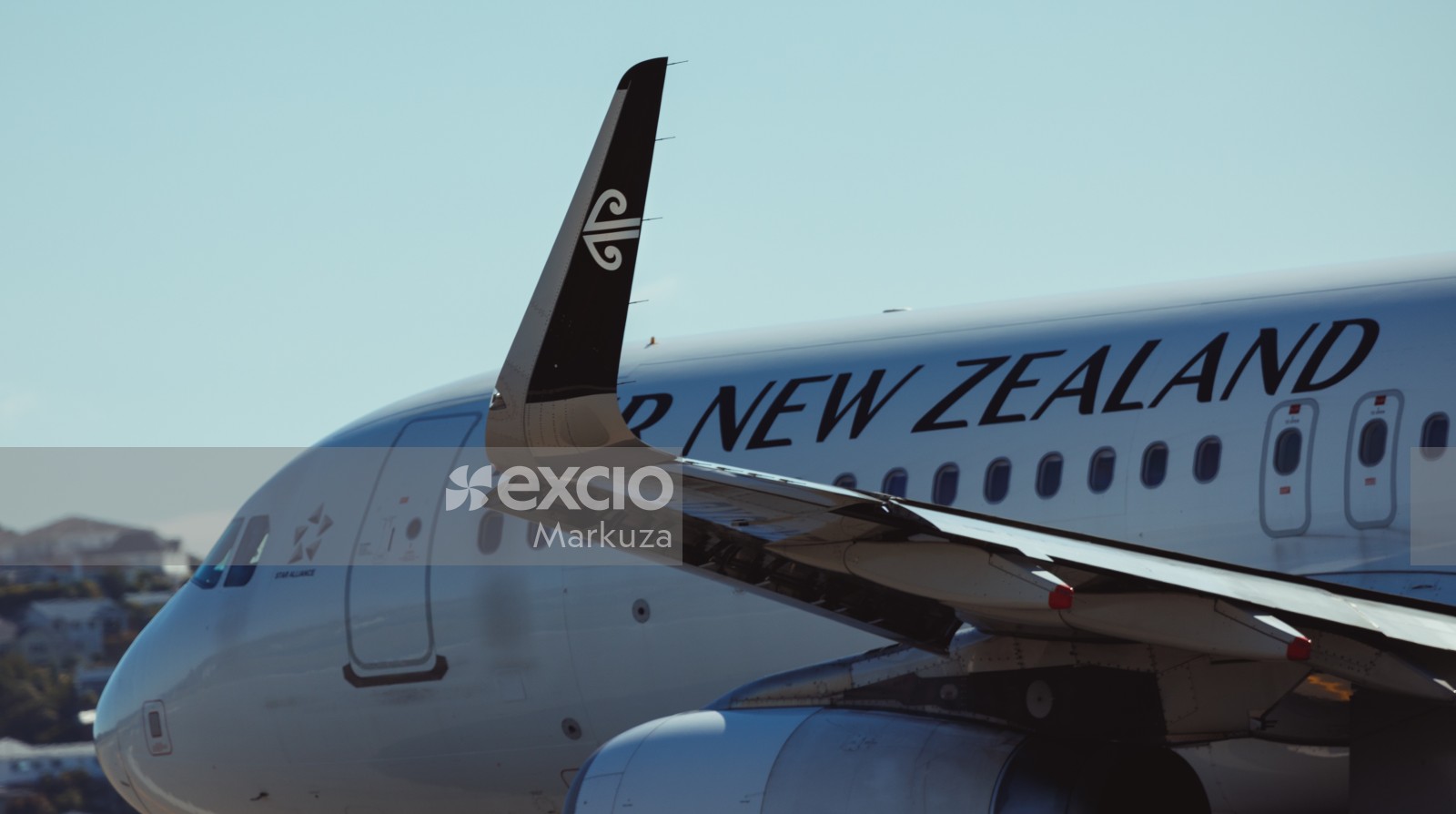 AIR NZ jet's winglets detail