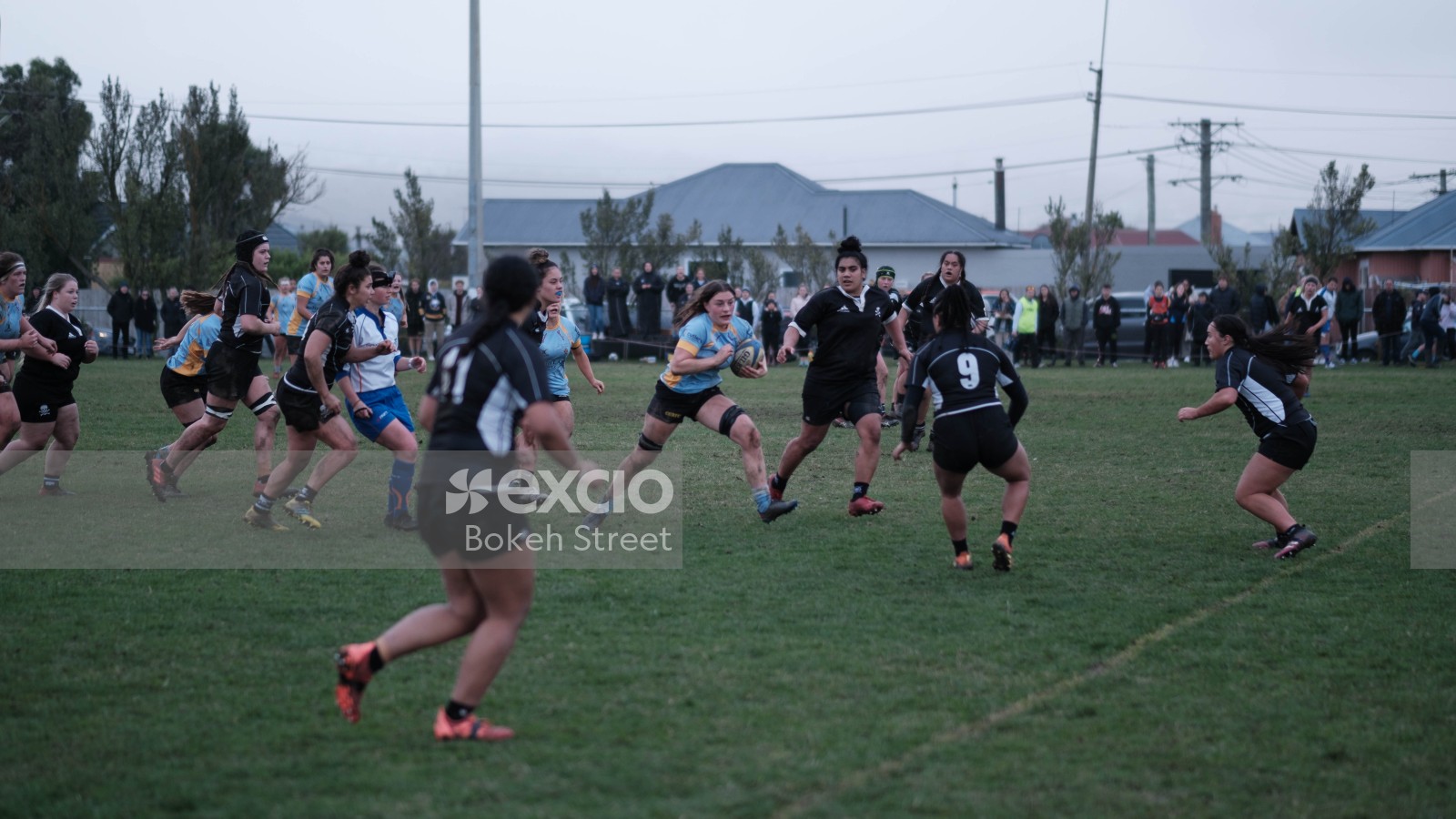 Women's rugby game in-play